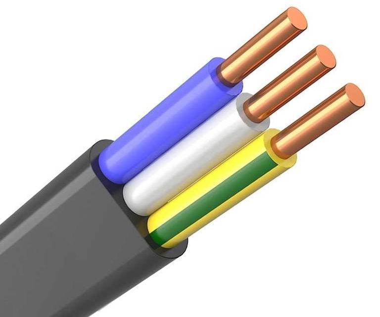 Кабель силовой АЛЬФАКАБЕЛЬ ВВГП-нг(А) LS, 3х2.5мм2, 20м, ГОСТ, медь ...