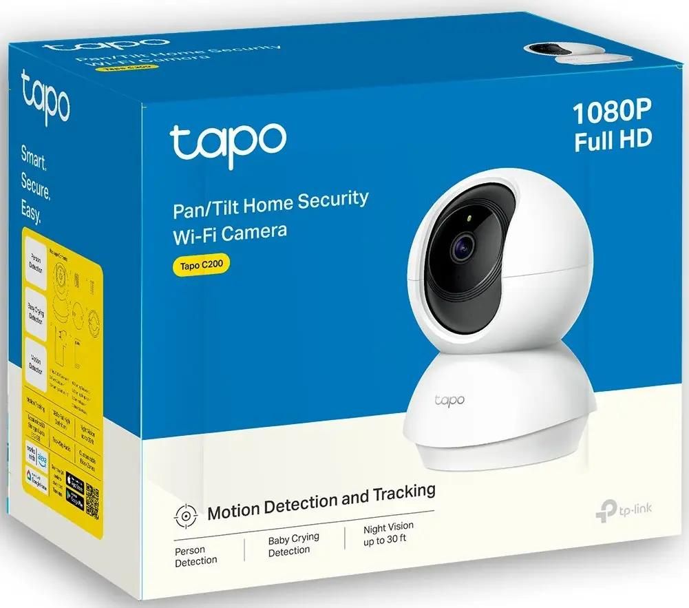 Ответы на вопросы о товаре камера видеонаблюдения IP TP-LINK Tapo C200,  1080p, 4 мм, белый (1197326) в интернет-магазине СИТИЛИНК