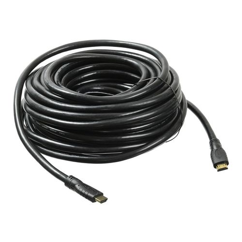 Кабель аудио-видео Buro HDMI 2.0, HDMI (m) - HDMI (m), ver 2.0, 20м, GOLD, черный [bhp hdmi 2.0-20]