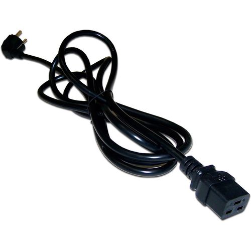 Шнур питания Lanmaster (LAN-PP19/SHA-3.0-BK) C19-Schuko проводник.:2x1.5мм2 3м 220В 16А черный