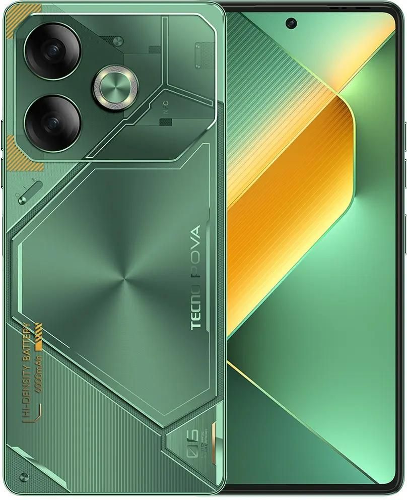 Смартфон Tecno Pova 6 8/256GB Comet Green (Зеленый)