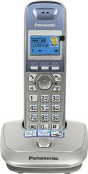 Радиотелефон Panasonic KX-TG2511RUS, серебристый и голубой