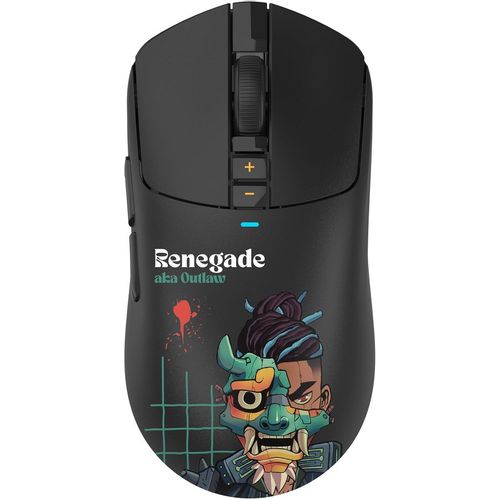 Мышь беспроводная A4TECH Bloody R72 Ultra Duo, игровая, радио, оптическая, USB, USB-C, 20000dpi, черный и рисунок [r72 ultra duo renegademidnight]