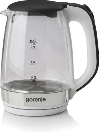 Чайник электрический Gorenje K17GXG, 1.7л, стекло/металл/пластик