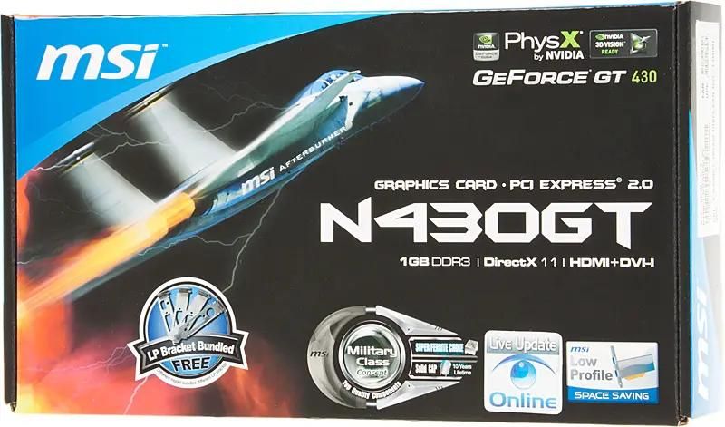 MSI NVIDIA GeForce GT 430 1 DDR3 Low Profile Ret