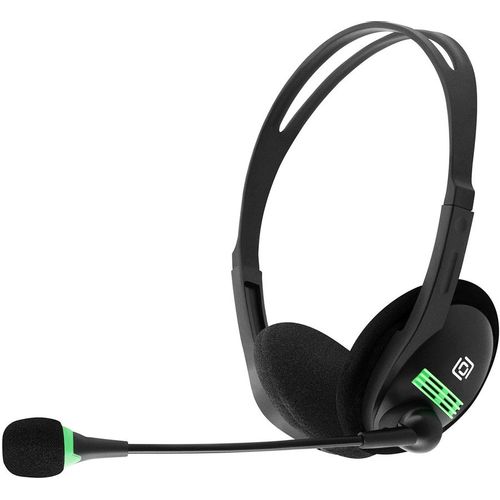 Гарнитура Oklick HS-M100, для компьютера, накладные, проводные, черный [1532004]