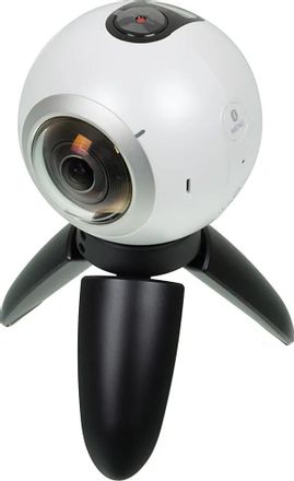 Камера Samsung Gear 360 SM-C200N,  белый [sm-c200nzwaser]