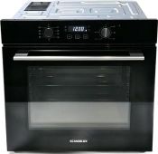 Духовой шкаф электрический SCANDILUX SLEB80P, 77л, черный