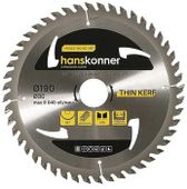 Пильный диск HANSKONNER H9022-190-30-48T, 190мм, по дереву