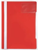 Папка-скоросшиватель Бюрократ -PS-V20RED, A4, пластик, красный