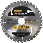 Пильный диск HANSKONNER H9022-190-30-36T, 190мм, по дереву