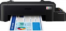 Принтер струйный Epson L121 цветная печать, A4, с СНПЧ, черный
