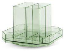 Органайзер настольный Deli 8942GREEN, 140x140x98, пластик, зеленый