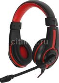 Гарнитура Oklick HS-L200, проводные, черный / красный