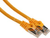 Патч-корд CABLEXPERT PP6-10M/Y-O литой (molded), FTP, кат.6, 10м, желтый