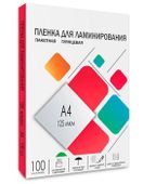 Пленка для ламинирования HELEOS LPA4-125, 125мкм, 216х303 мм, 100шт., глянцевая, A4