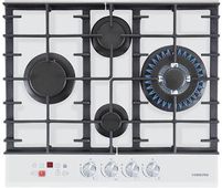 Газовая варочная панель HIBERG VM 6145 W,  белый