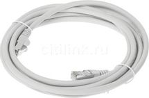 Патч-корд LanMaster вилка RJ-45, вилка RJ-45, кат.6, LSZH, 3м, серый