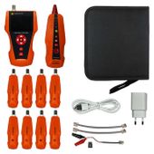Кабельный тестер LanMaster LAN-PRO-L/TPK-POE-8R оранжевый, черный