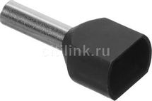 Наконечник IEK НГИ2 2,5-10, длина 19.8мм, 2x2.5мм2, фиолетовый/серый, 100 шт