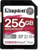 Карта памяти SDXC UHS-II Kingston Canvas React Plus 256 ГБ