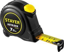 Рулетка строительная Stayer AutoLock, 7.5м x25мм