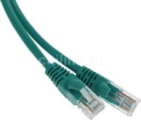 Патч-корд CABLEXPERT PP12-5M/G литой (molded), UTP, кат.5E, 5м, зеленый
