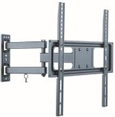 Кронштейн для телевизора ULTRAMOUNTS UM872, 32-55", настенный, поворотно-выдвижной и наклонный,  черный