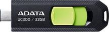 Флешка USB (Type-C) A-Data UC300 32ГБ, USB3.2, черный и зеленый
