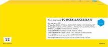 Картридж T2 TC-HCE411A/CC531A U, голубой