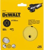 Круг шлифовальный 25 шт. DeWALT DT3133-QZ, 150мм, по дереву, металлу