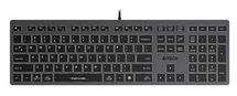 Клавиатура A4TECH Fstyler FX60, проводная, ножничная, серый