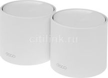 Бесшовный Mesh роутер TP-LINK Deco X10, Wi-Fi 6, AX1500, 2 WAN/LAN, белый, 2 шт. в комплекте