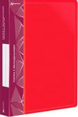 Папка Бюрократ -BPVN100RED, 100шт вкладышей, A4, пластик, 0.8мм, красный