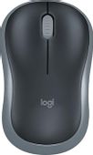 Мышь беспроводная Logitech M185, USB, черный и серый