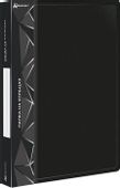 Папка на кольцах Бюрократ -0827/2RBLCK,  2шт колец,  О-образные,  A4,  27мм корешок,  пластик,  0.7мм,  черный