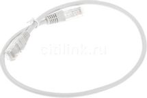 Патч-корд LanMaster вилка RJ-45, вилка RJ-45, кат.5E, ПВХ, 0.5м, серый