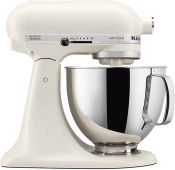 Миксер планетарный KitchenAid Artisan 5KSM125EPL, 300Вт, белый/серебристый