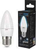 Упаковка ламп LED GAUSS E27,  свеча, 9.5Вт, 10 шт.