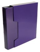 Папка  Бюрократ ДеЛюкс DLVBOX80BBERRY,  80шт вкладышей, A4,  пластик,  0.7мм, черничный