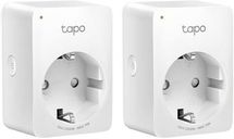 Умная розетка TP-LINK Tapo P100(2-pack),  EU,  Wi-Fi,  белый