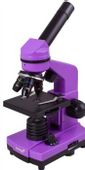 Микроскоп LEVENHUK Rainbow 2L Amethyst, световой/оптический/биологический, 40-400x, на 3 объектива, фиолетовый/черный