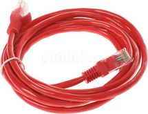 Патч-корд CABLEXPERT PP12-2M/R литой (molded), UTP, кат.5E, 2м, красный