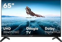 65" Телевизор Vitek VT-65UBS410 4K Ultra HD, СМАРТ ТВ, Google TV, черный