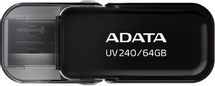 Флешка USB A-Data UV240 64ГБ, USB2.0, черный