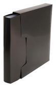 Папка  Бюрократ ДеЛюкс DLVBOX80BLCK,  80шт вкладышей, A4,  пластик,  0.7мм, черный