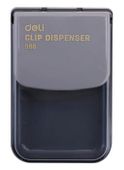 Скрепочница Deli E988, магнитная, ассорти