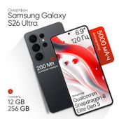 Смартфон Samsung Galaxy S26 Ultra 12/256Gb, 2 nano SIM + 2 eSIM, черный