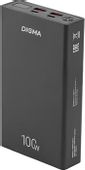 Внешний аккумулятор (Power Bank) Digma DGPD100WA, 20000мAч, черный