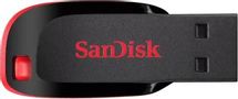 Флешка USB Sandisk Cruzer Blade 32ГБ, USB2.0, черный и красный